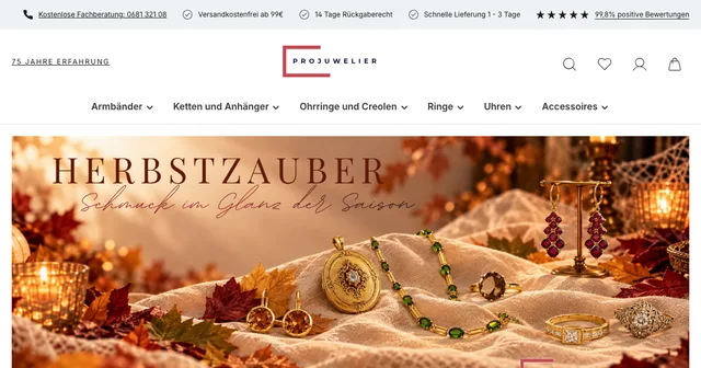Startseite von Projuwelier